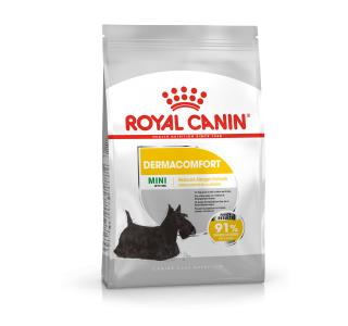 Royal Canin Mini Dermacomfort Корм сухой полнорационный для взрослых и стареющих собак мелких размеров при раздражениях и зуде кожи, связанных с повышенной чувствительностью, 1 кг