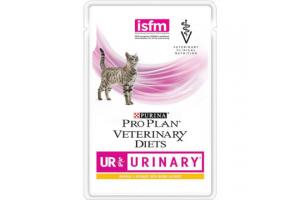 PRO PLAN VETERINARY DIETS UR URINARY Консервированный корм для кошек при мочекаменной болезни, с курицей, 85г