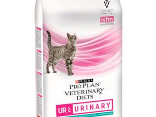 PRO PLAN VETERINARY DIETS UR URINARY Сухой корм для кошек при мочекаменной болезни, с океанической рыбой, 350г