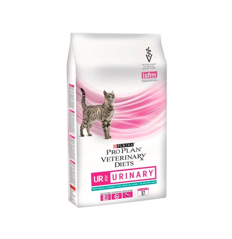 PRO PLAN VETERINARY DIETS UR URINARY Сухой корм для кошек при мочекаменной болезни, с океанической рыбой, 350г