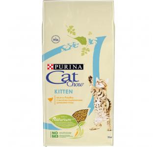CAT CHOW сухой корм для котят с домашней птицей, 100 г (весовой)