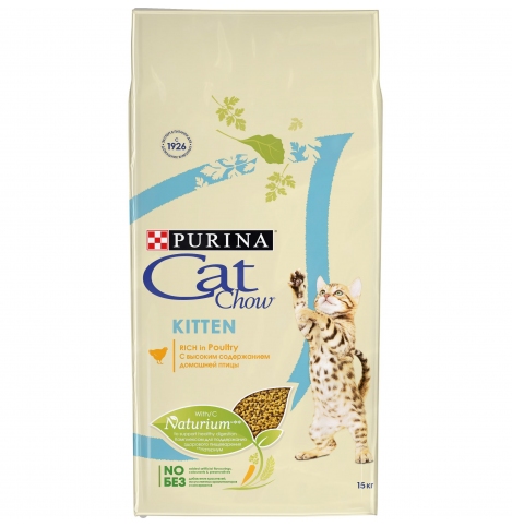 CAT CHOW сухой корм для котят с домашней птицей, 100 г (весовой)