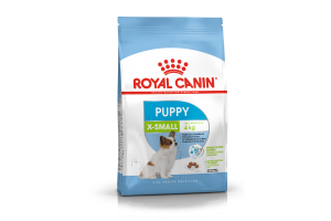 Royal Canin X-Small Puppy 
Сухой корм полнорационный для щенков очень мелких собак (вес взрослой собаки до 4 кг) в возрасте до 10 месяцев