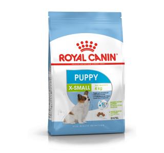 Royal Canin X-Small Puppy 
Сухой корм полнорационный для щенков очень мелких собак (вес взрослой собаки до 4 кг) в возрасте до 10 месяцев