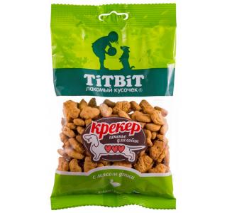 TiTBiT Крекер с мясом утки, 100г