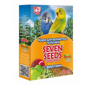 Seven Seeds Корм для волнистых попугаев с фруктами 500г.