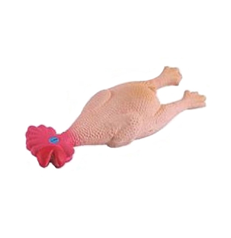 HomePet Игрушка для собак Петух с пищалкой латекс, 24 см