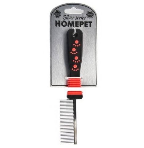 HOMEPET SILVER SERIES 20 см х 2,5 см 31 зуб расческа металлическая