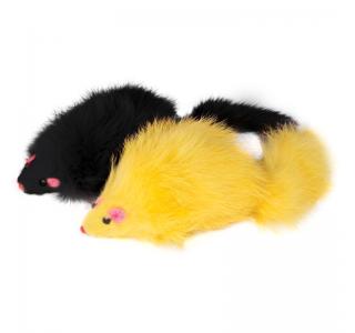 Игрушка M003C для кошек "Мышь цветная", 70-75мм