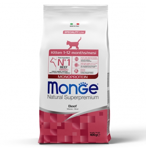 Monge Cat Monoprotein корм для котят с говядиной 400 г