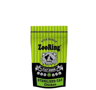 ZooRing Корм для кошек STERILIZED CAT Chicken Цыплёнок - для стерилизованных кошек и кастрированных котов всех пород