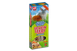 Seven Seeds Палочки для грызунов, с орехами 3 шт