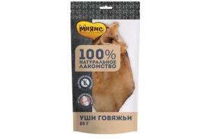 Мнямс Лакомство для собак Уши говяжьи, 85г