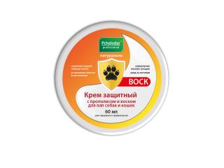 Pchelodar Крем защитный с прополисом и воском для лап собак и кошек, 60 мл