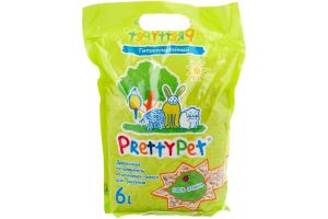 PrettyPet, древесный наполнитель для грызунов (осина) - 6 л