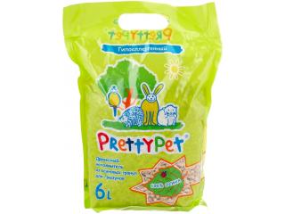 PrettyPet, древесный наполнитель для грызунов (осина) - 6 л