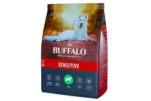 MR. BUFFALO SENSITIVE С ЯГНЁНКОМ Сухой корм для взрослых собак всех пород с чувствительным пищеварением, 2кг