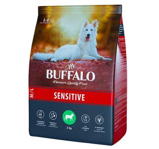 MR. BUFFALO SENSITIVE С ЯГНЁНКОМ Сухой корм для взрослых собак всех пород с чувствительным пищеварением, 2кг