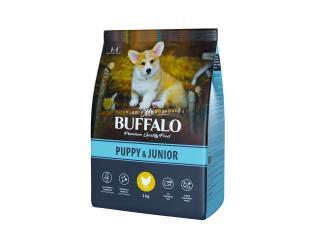 MR. BUFFALO PUPPY & JUNIOR С КУРИЦЕЙ Сухой корм для щенков и юниоров средних и крупных пород, 2 кг