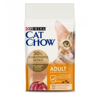 CAT CHOW Сухой корм для взрослых кошек, с высоким содержанием домашней птицы, 1,5 кг