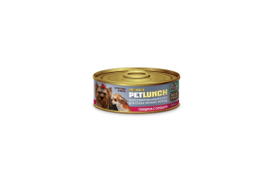 LUNCH FOR PETS Консервированный корм для собак говядина с сердцем, 100 гр.