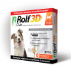 Rolf Club 3D, капли от клещей и блох для собак 10-20 кг, 3 пипетки