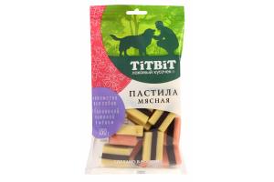 TiTBiT Пастила мясная с бараниной клюквой и медом Лакомство для собак 130 г