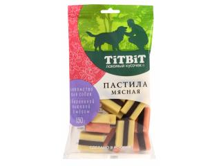TiTBiT Пастила мясная с бараниной клюквой и медом Лакомство для собак 130 г