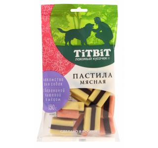 TiTBiT Пастила мясная с бараниной клюквой и медом Лакомство для собак 130 г