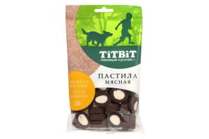 TiTBiT Пастила мясная с уткой и кэробом Лакомство для собак 130 г
