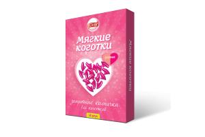 Мягкие коготки розовые, 40 шт.