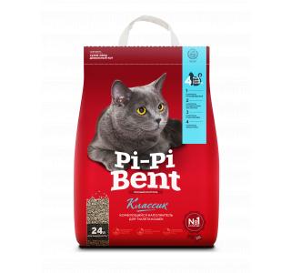 Pi-Pi Bent, комкующийся наполнитель для кошачьего туалета (Classic) - 24 л