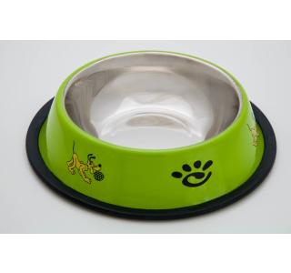 Миска нескользящая цветная с рисунком, 470 мл