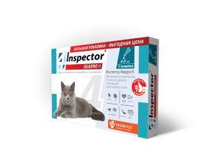 Inspector Quadro К, капли для кошек 4-8кг, 3 пипетки