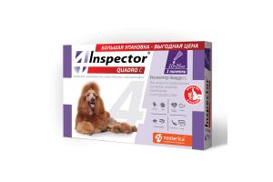 Inspector Quadro С, капли для собак 10-25 кг, 3 пипетки