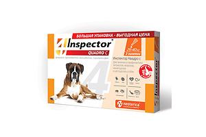 Inspector Quadro С, капли для собак 25-40кг, 3 пипетки