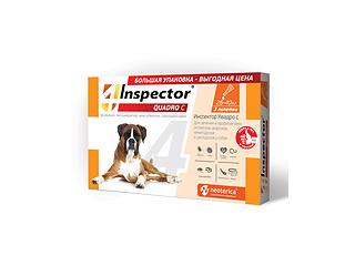 Inspector Quadro С, капли для собак 25-40кг, 3 пипетки