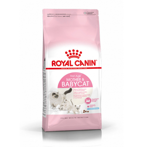 Royal Canin Mother & Babycat Сухой корм для беременных и кормящих кошек, а также для котят во время первой фазы роста (в возрасте от 1 до 4 месяцев) и в период отъёма, 400г