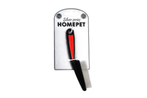 HOMEPET SILVER SERIES 14,5 см х 3,5 см 70 зубьев расческа с короткими зубьями пластиковая