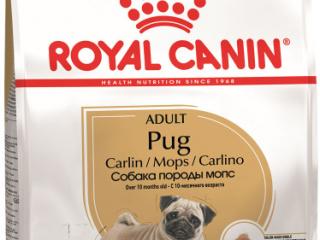 Royal Canin Pug (Мопс эдалт) Сухой корм для взрослых собак породы мопс в возрасте 10 месяцев и старше, 1,5 кг