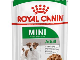 Royal Canin Mini Adult  (в соусе) Пауч для взрослых собак мелких размеров, 85гр.