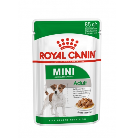 Royal Canin Mini Adult  (в соусе) Пауч для взрослых собак мелких размеров, 85гр.