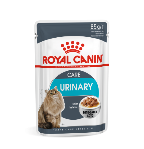 Royal Canin Urinary Care (в соусе) Консервированный корм для взрослых кошек (мелкие кусочки в соусе),85г