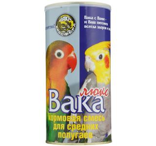 ВАКА Люкс, Корм для средних попугаев, 900 г