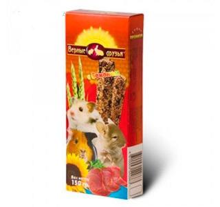 Верные друзья Палочки для грызунов с беконом, 2шт.
