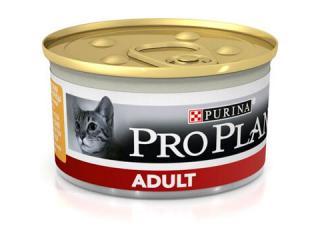 PRO PLAN ADULT  Консервированный корм для взрослых кошек, паштет с курицей, 85г