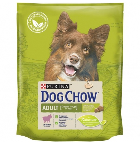 Dog Chow Adult (Сухой корм для взрослых собак) с ягненком, 800 гр