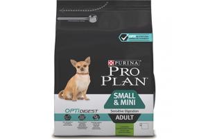 Pro Plan OPTIDIGEST SMALL&MINI ADULT SENSITIVE DIGESTION (для взрослых собак мелких и карликовых пород) с высоким содержанием ягненка, 700 гр