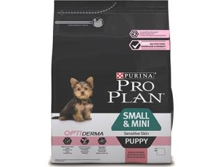 Pro Plan OPTIDERMA SMALL&MINI PUPPY SENSITIVE SKIN (Сухой корм для щенков мелких и карликовых пород) с высоким содержанием лосося, 700 гр