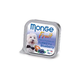 Monge Fruit PATE & CHUNKIES with TURKEY & BLUEBERRY (Паштет для собак из индейки с черникой), 100 г